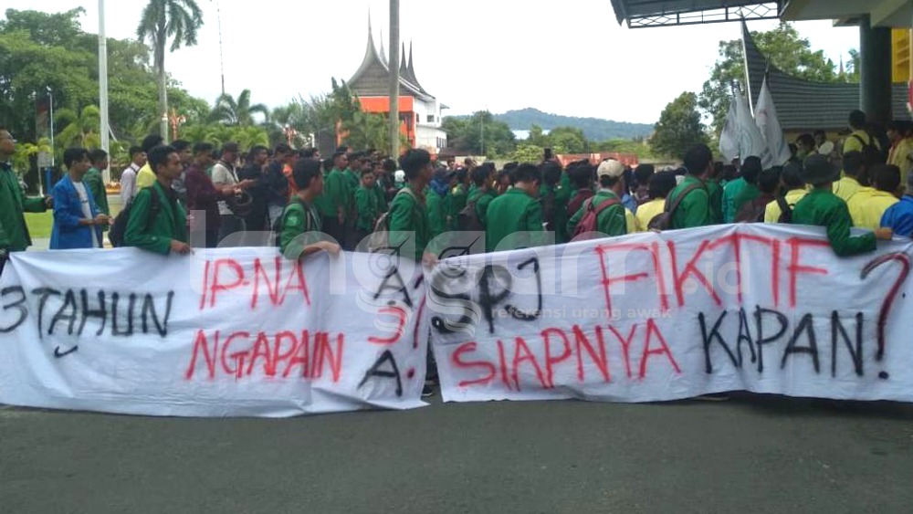 Tiga Tahun Pemerintahan IP-NA, Mahasiswa Nilai Tak Sesuai Visi Misi