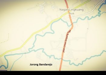 Jorong Bandarejo dalam peta. (Peta: openstreetmap.org)