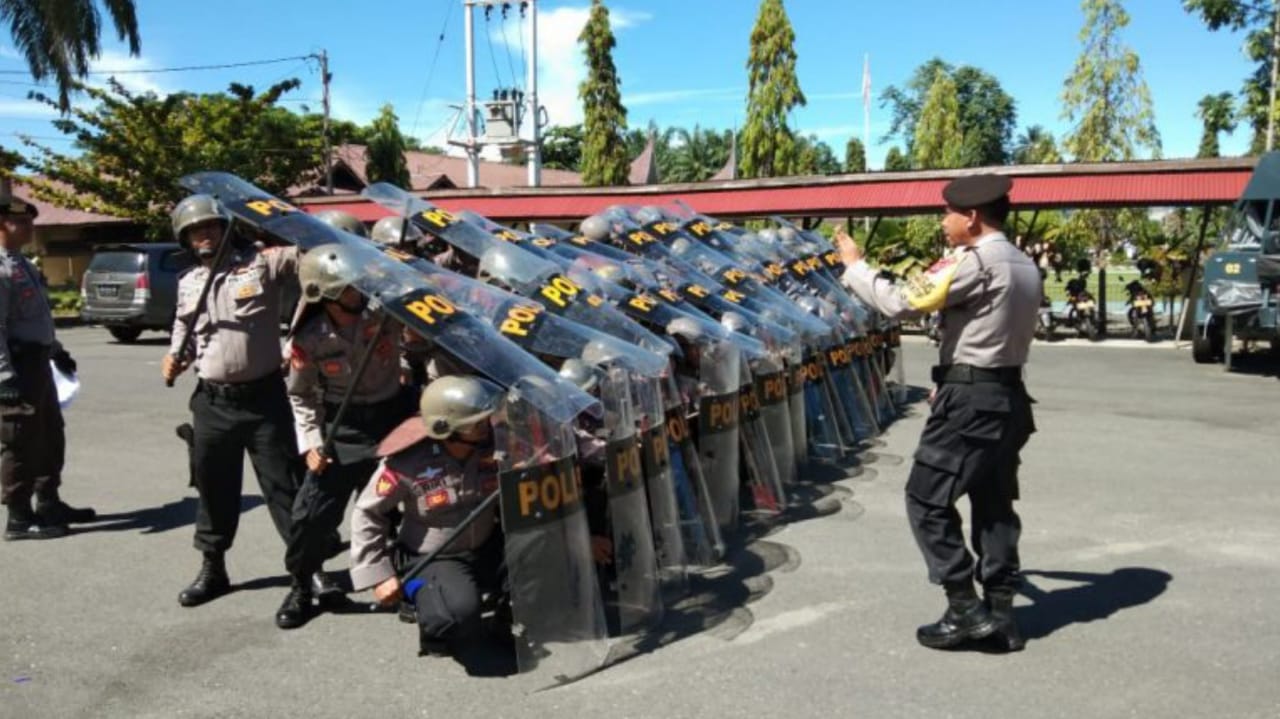 Bersiap, Sejumlah Polres Mulai Latihan Pengendalian Massa