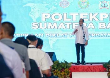 Menteri Perhubungan Budi Karya Sumadi, Jumat (22/3/2019) saat membuka diklat. (Foto: dephub.go.id)
