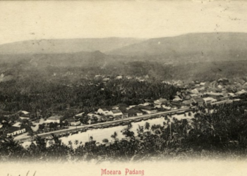Kawasan Muaro, Kota Padang pada 1906. (Foto: Koleksi KITLV)