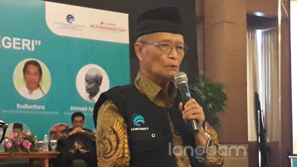 Syafii Ma'arif: Sebarkan Hoaks, Menghina Diri Sendiri