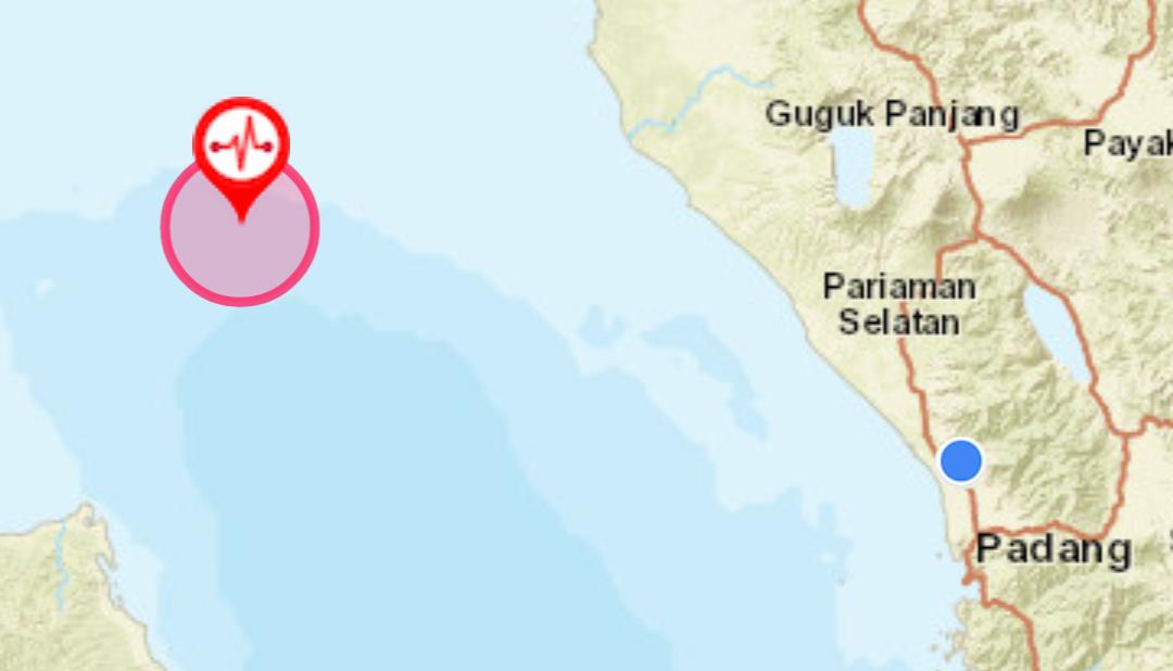 Gempa Magnitudo 4,4 Terjadi Dekat Pasaman Barat, Kedua Kali dalam Pekan Ini