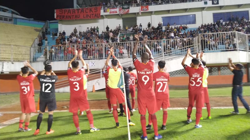 Gol 'Serba Pertama' Rosad Setiawan Saat Laga PSS Sleman vs SPFC