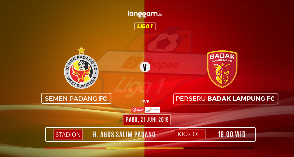 Live Streaming Semen Padang FC Vs Perseru Badak Lampung FC Di O Channel