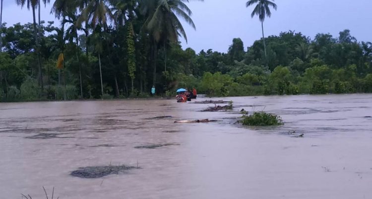 Banjir di Padang Pariaman, Selasa (11/6/2019). (Foto: BPBD Padang Pariaman)