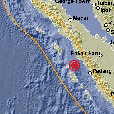 Titik gempa Pasaman Barat (BMKG)