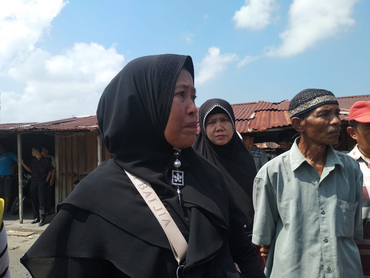 korban kebakaran pasar Lubuk Alung