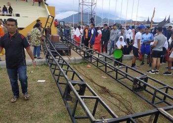 Peralatan sound system yang menimpa 5 korban di Padang Panjang (ist)