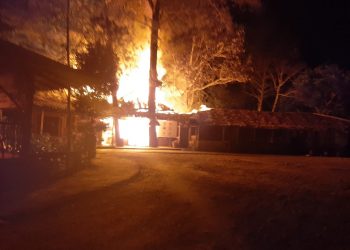 Kebakaran di Lawang Park, Kabupaten Agam (ist)