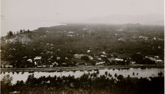 Kawasan Muara Batang Arau, Padang yang sudah jadi pusat perdagangan Belanda sejak zaman VOC. (Foto: KITLV- leidenuniv.nl)