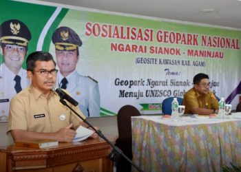 Sosialisasi Ngarai Sianok-Maninjau untuk menuju UNESCO Global Geopark (Foto: Dok. Humas Kabupaten Agam)