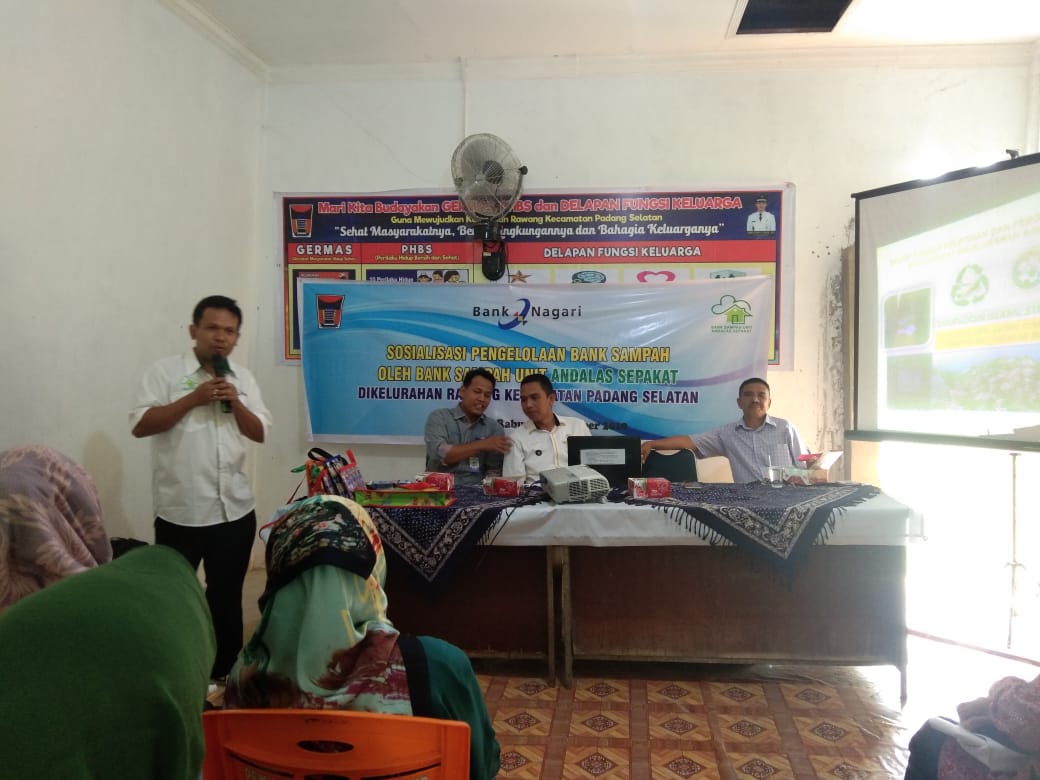 Kini Rawang Punya Bank Sampah Kota Padang