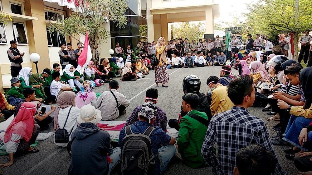 Tolak Revisi UU KPK, Mahasiswa Solok Gelar Aksi Damai