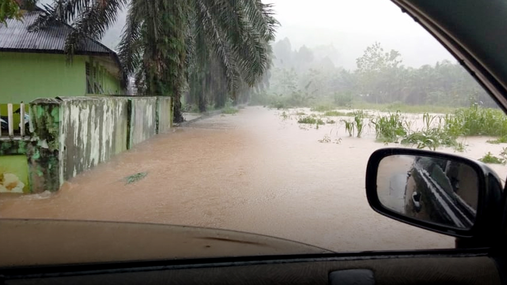 Hujan Lebat, Sejumlah Daerah di Air Bangis Terendam Banjir