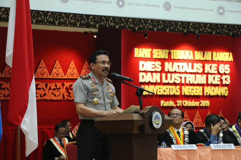 Puji Capaian UNP, Kapolda Sumbar: Teruslah Mencerdaskan Kehidupan Bangsa