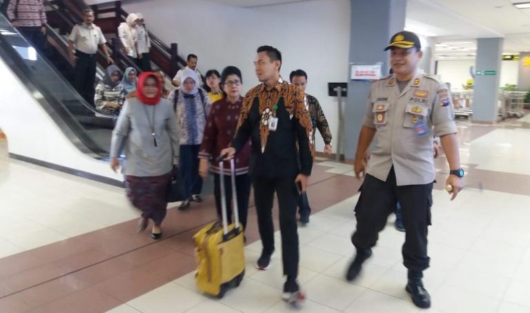 Pengamanan Kedatangan Menkes di Bandara Minangkabau Langsung Dipimpin Kapolres