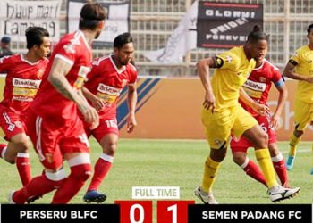 Semen Padang FC unggul 1-0 dalam laga tandang melawan Badak Lampung (Foto: IG Semen Padang FC)