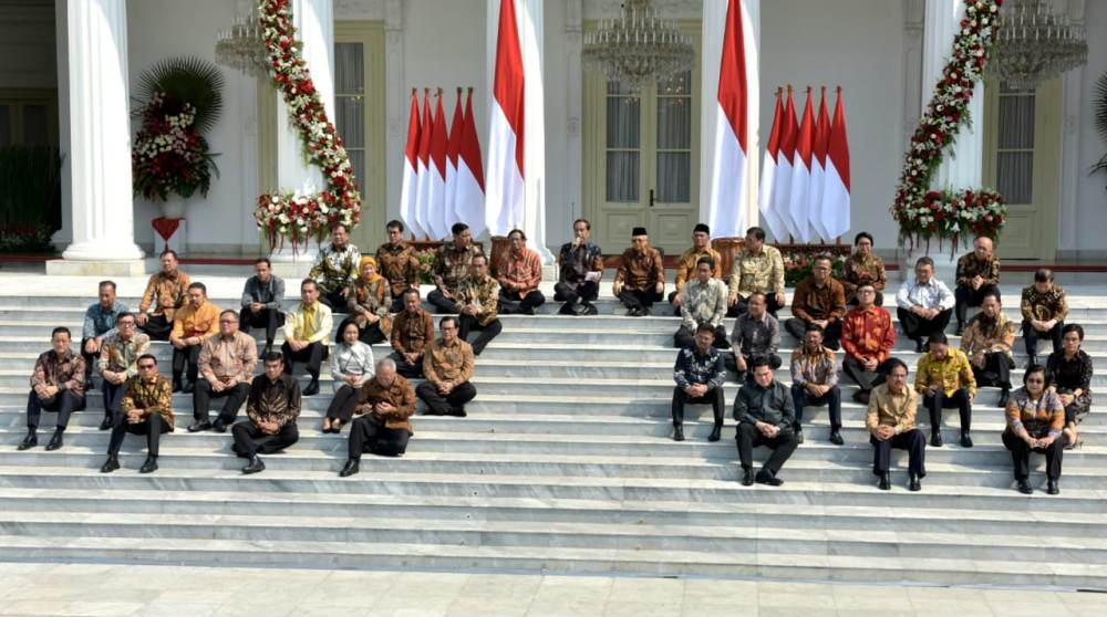 Susunan 38 Menteri dan Pejabat Kabinet Indonesia Maju
