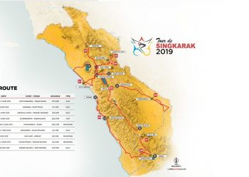 Peta etape Tour de Singkarak 2019 (Sumber: Handbook TdS2019)