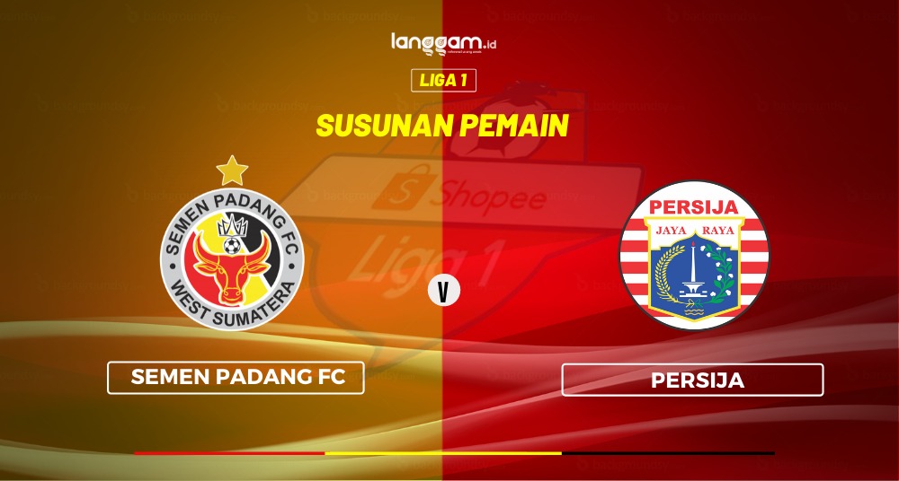 Susunan Pemain Semen Padang FC Vs Persija Jakarta