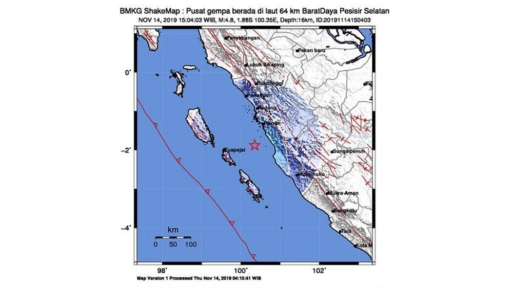 Gempa Magnitudo 4,8 Guncang Pessel, Sejumlah Warga Padang Berhamburan