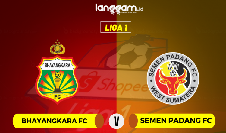 Logo Bhayangkara FC vs Semen Padang FC
