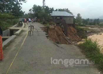 Lokasi darurat bencana di Solok Selatan