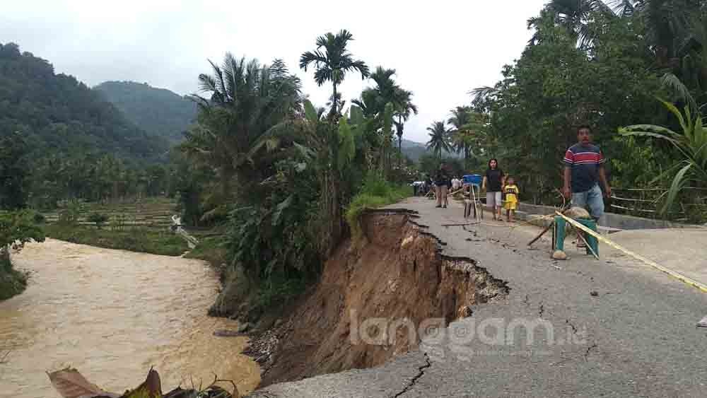 Salah satu dari data bencana alam di Sumbar