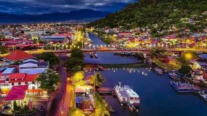 Jembatan Siti Nurbaya. (Sumber: Istimewa/@indonesiaskylines)