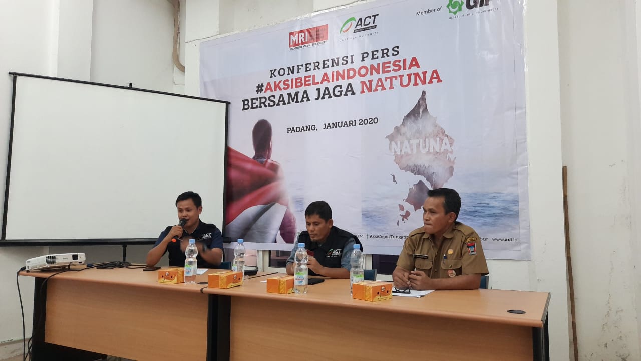 Konfrensi Pers ACT Sumbar soal bantuan ke Natuna