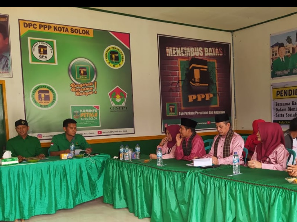 PPP Kota Solok saat melakukan fit and proper test bakal calon wali kota dan wakil wali kota Solok. (Foto: Istimewa)