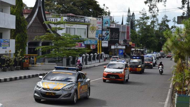 Tindak Lanjuti Telegram Kapolri, Polres Bukittinggi Kawal Distribusi Bahan Pokok
