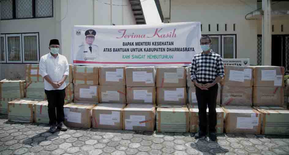 Dharmasraya Terima Bantuan 2.000 APD dan 5.000 Rapid Tes dari Kemenkes