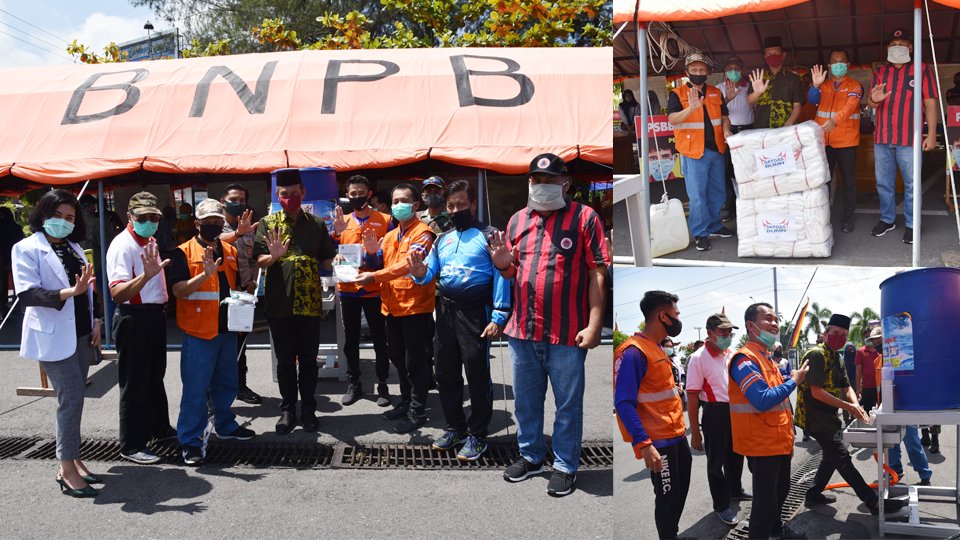 Wako Pariaman Terima Bantuan dari Satgas Bencana BUMN di Sumbar