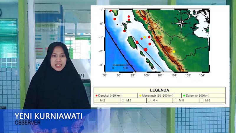 BMKG: Terjadi 9 Gempa di Sumbar Selama 8-14 Mei 2020
