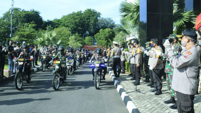Ratusan Bhabinkamtibmas dan Babinsa Ditribusikan 5.271 Paket Sembako di Sumbar