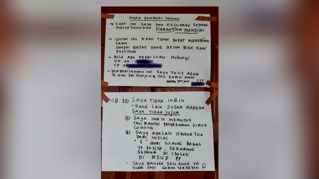 Teladan Kesabaran dan Kesadaran dari Keluarga Pasien Positif Corona di Padang Panjang