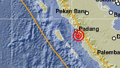 Gempa Magnitudo 4,1 Kejutkan Warga Padang