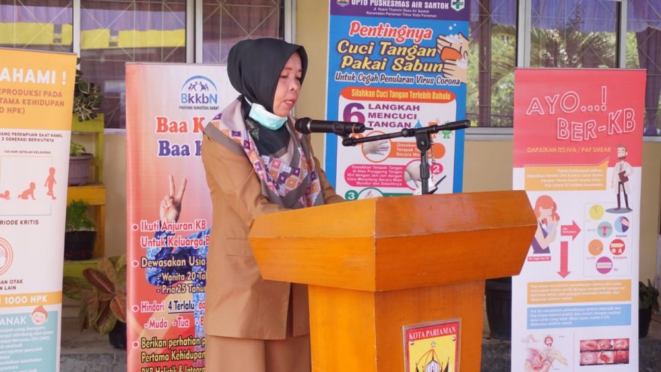 Harganas 2020, Pemko Pariaman Berikan Pelayanan KB Serentak Sejuta Akseptor