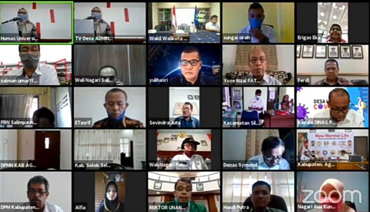 Unand Terjunkan 4.219 Mahasiswa KKN Fokus Bantu Penanganan Covid-19 di Nagari