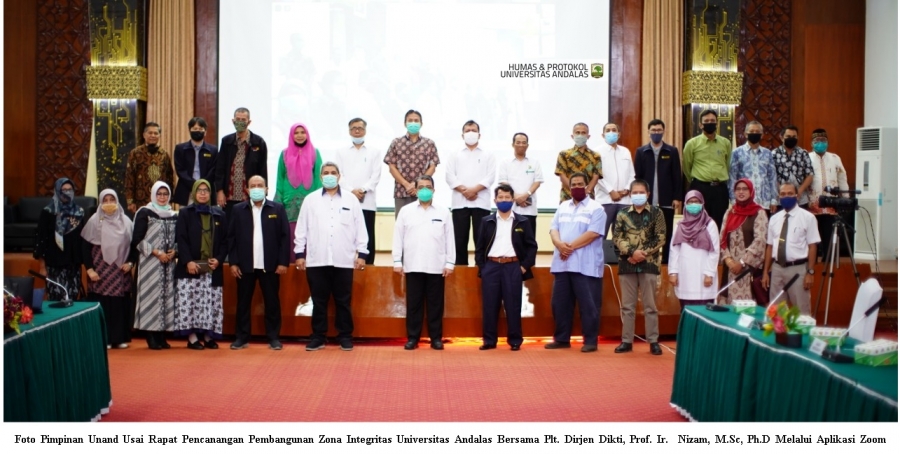 Ditunjuk Kemendikbud, Unand Canangkan Pembangunan Zona Integritas Menuju WBK dan WBBM
