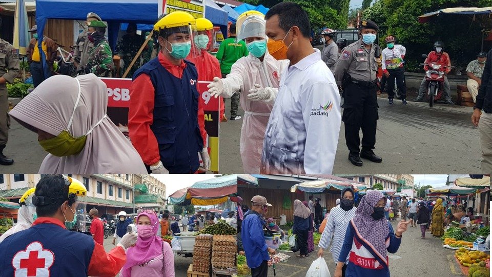Jelang Penarapan New Normal, Wako Pariaman Tinjau Pasar