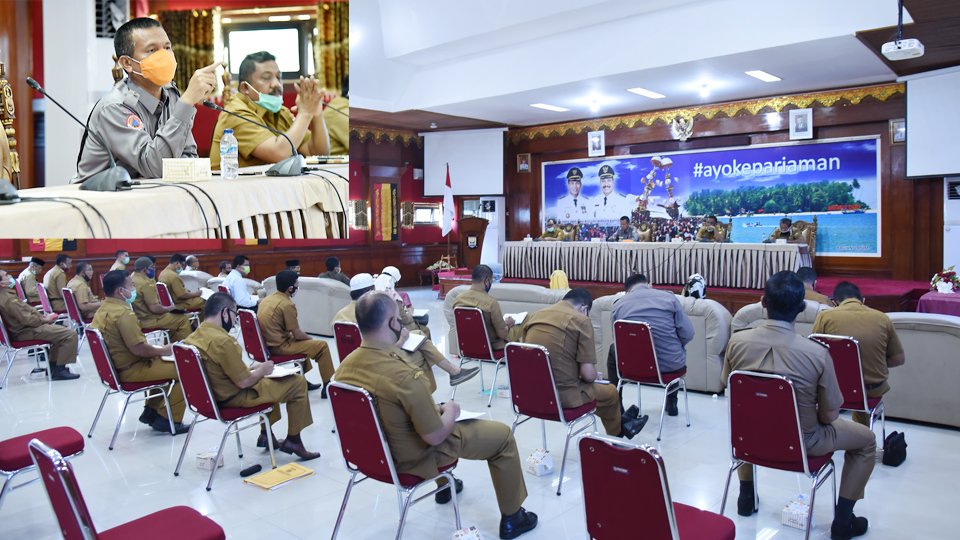 Wako Pariaman Genius Umar Pimpin Rapat Persiapan New Normal