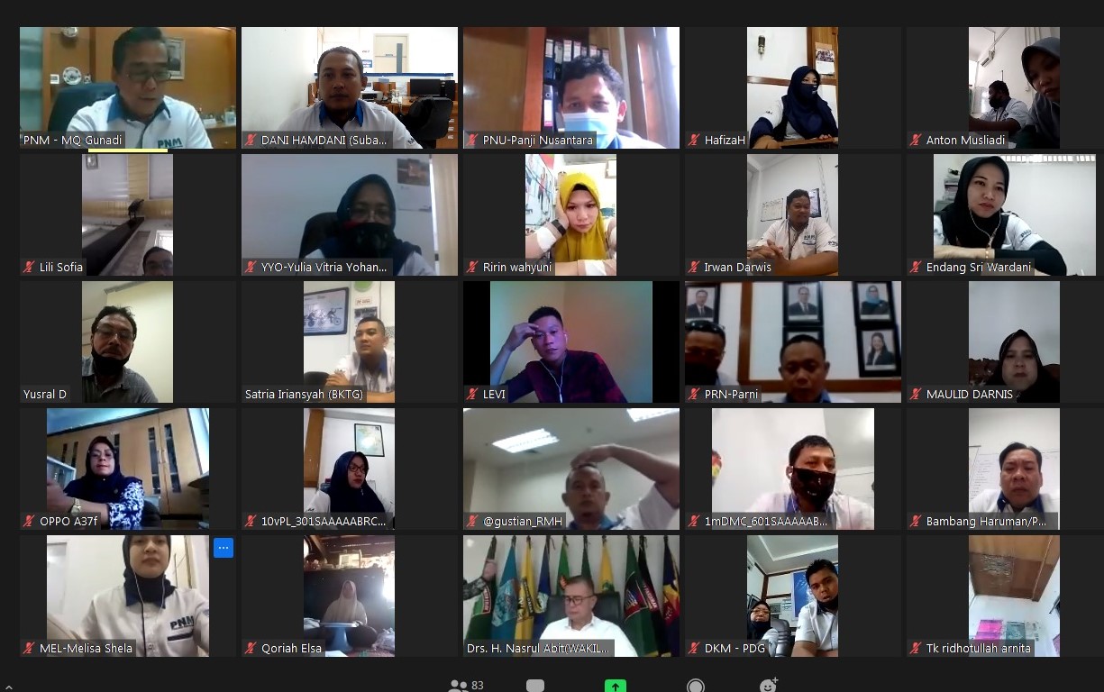 PNM Padang Gelar Pelatihan Nasabah Online via Zoom