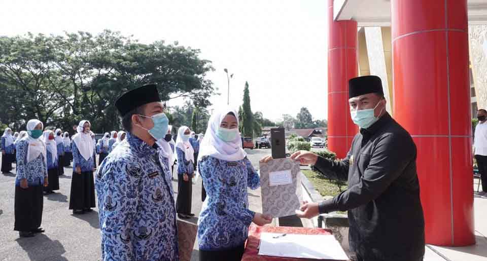 Pesan Bupati Dharmasraya untuk 111 PNS Baru