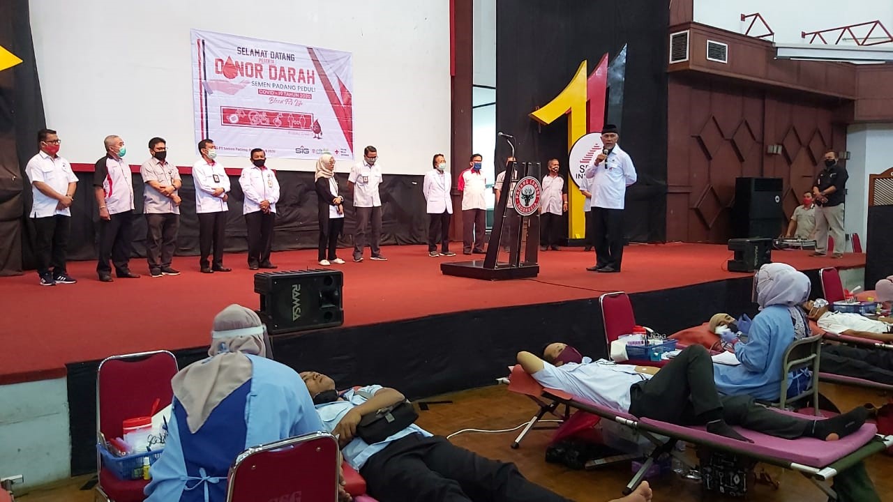 Wako Mahyeldi Apresiasi Donor Darah Semen Padang di Tengah Pandemi