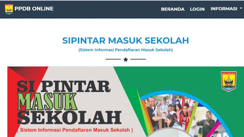 Pengumuman PPDB di Pariaman