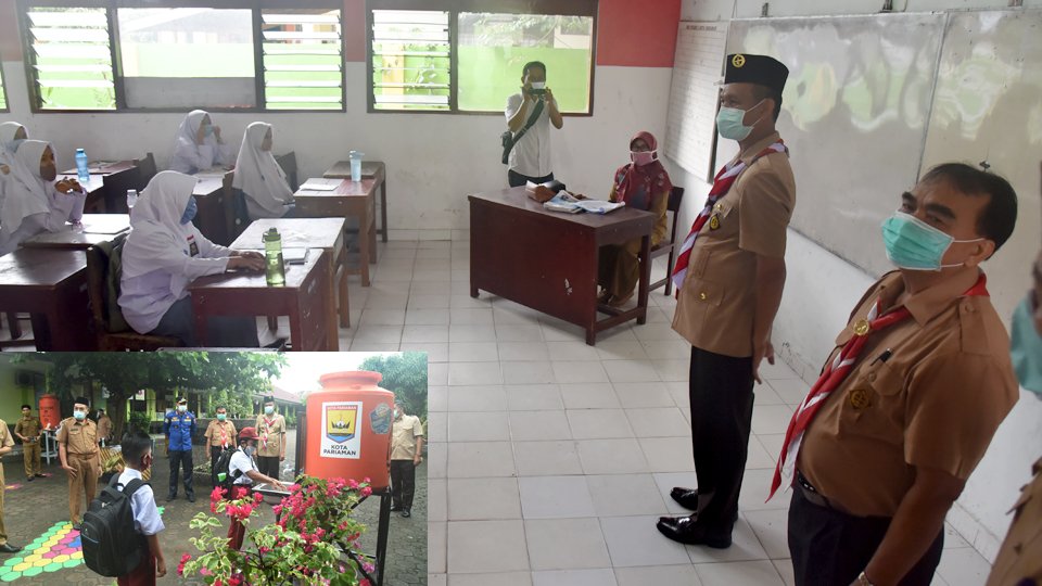 Wako Pariaman Lakukan Monitoring Hari Pertama Sekolah