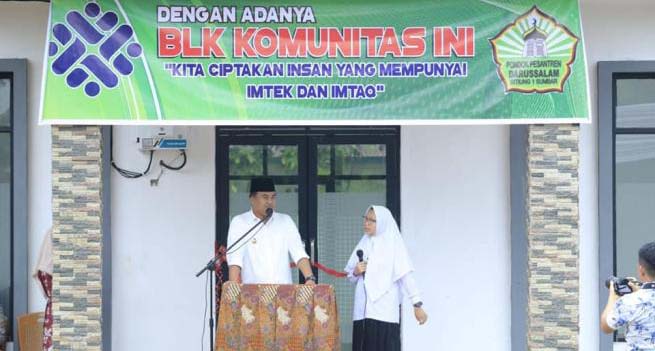 BLK Ponpes Darussalam Dharmasraya Diresmikan